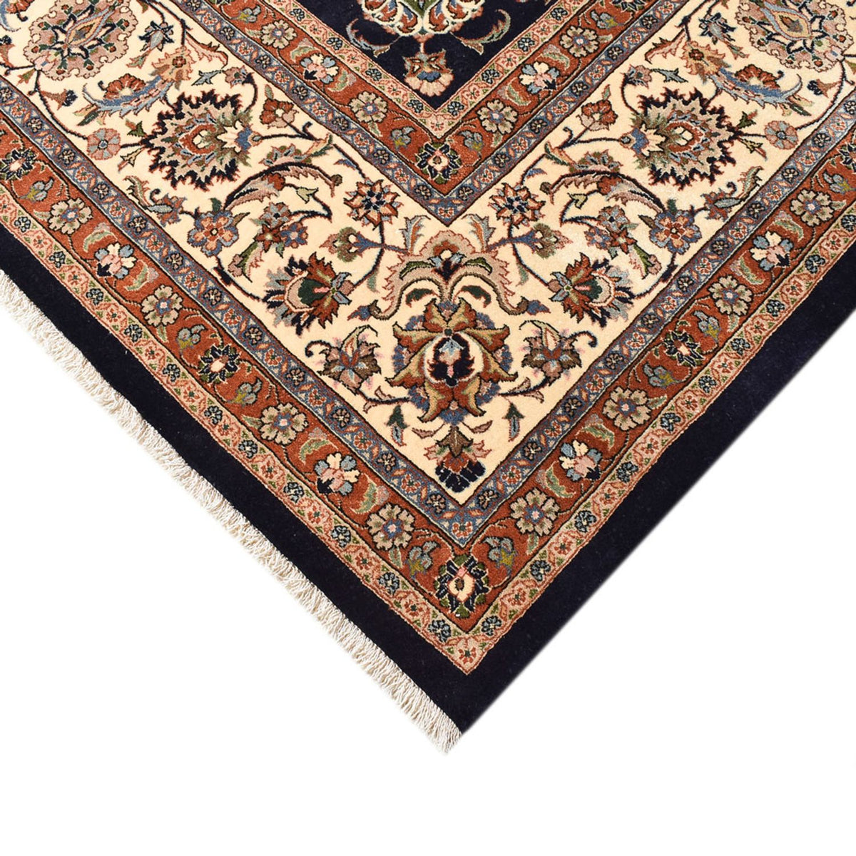 Tapis persan - Classique - Royal - 384 x 304 cm - bleu foncé