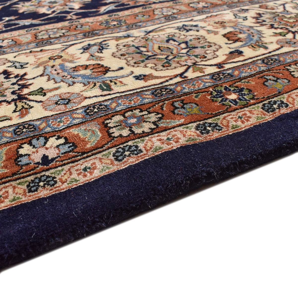 Tapis persan - Classique - Royal - 384 x 304 cm - bleu foncé