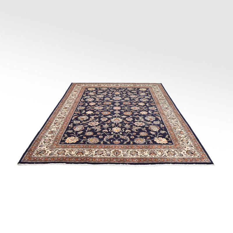 Tapis persan - Classique - Royal - 334 x 250 cm - bleu foncé