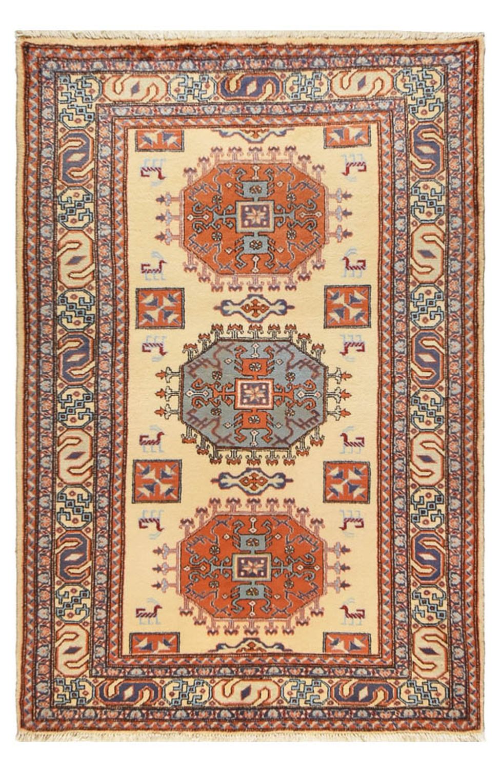 Tapis persan - Nomadic - 202 x 133 cm - multicolore