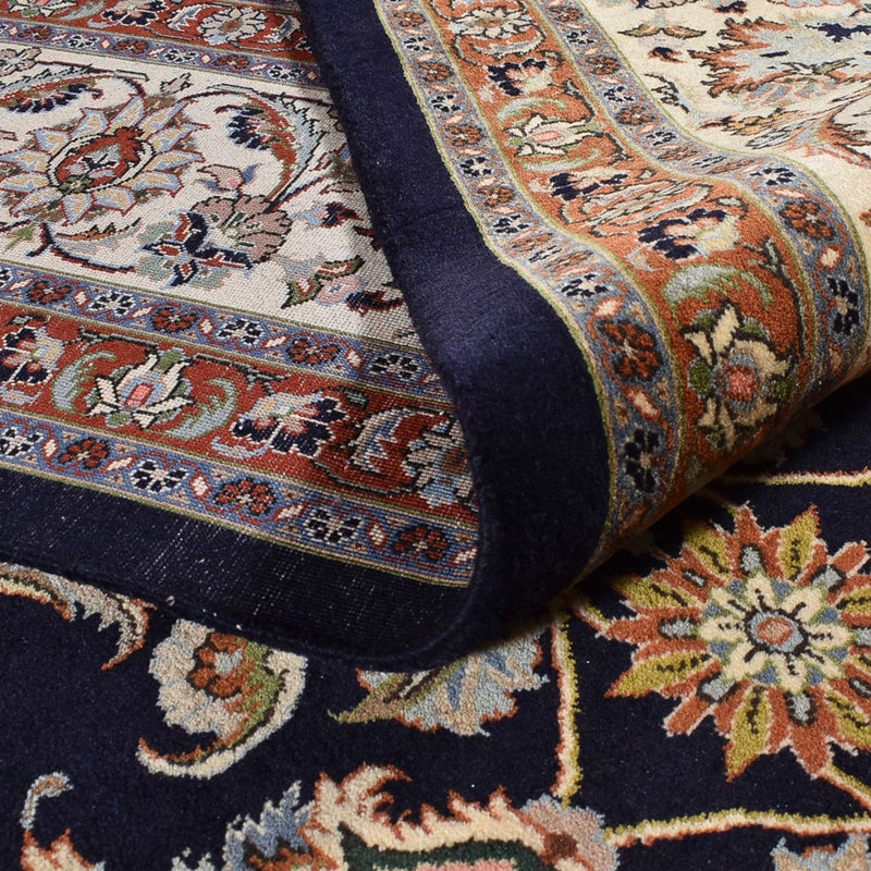 Tapis persan - Classique - Royal - 392 x 302 cm - bleu foncé