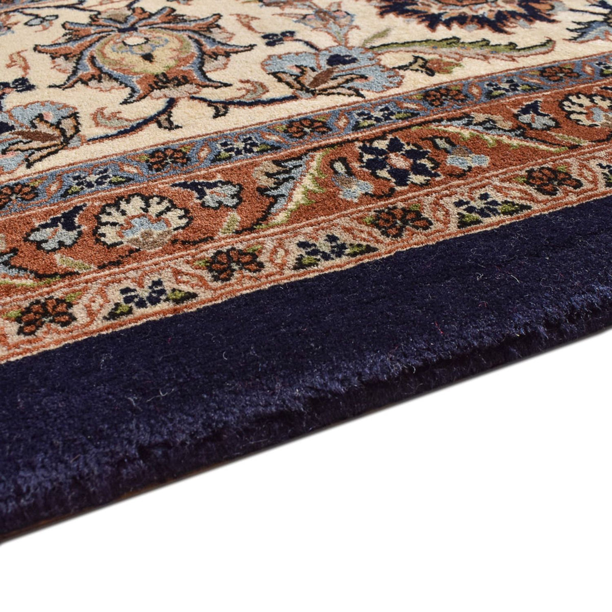 Tapis persan - Classique - Royal - 389 x 304 cm - bleu foncé