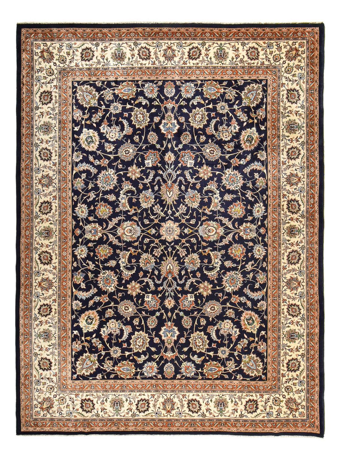 Tapis persan - Classique - Royal - 400 x 303 cm - bleu foncé
