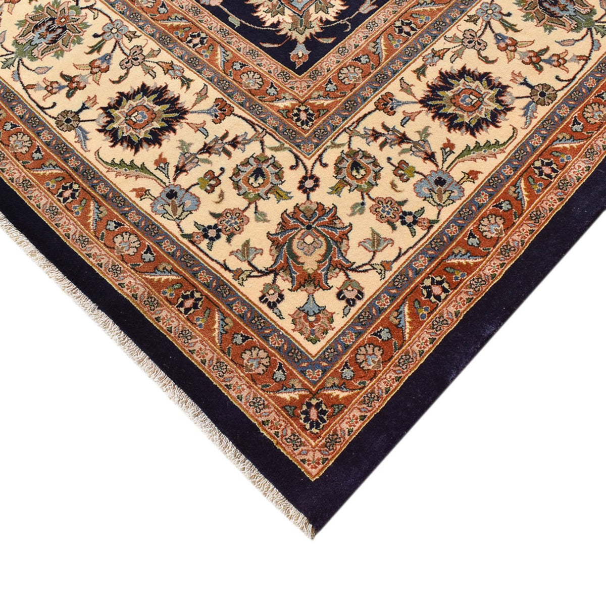 Tapis persan - Classique - Royal - 400 x 303 cm - bleu foncé