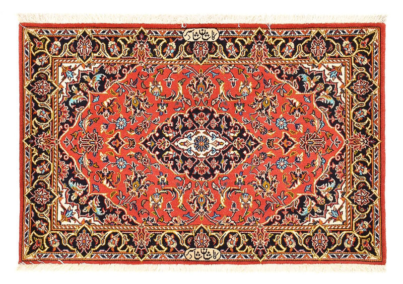 Tapis persan - Keshan - 100 x 70 cm - rouge