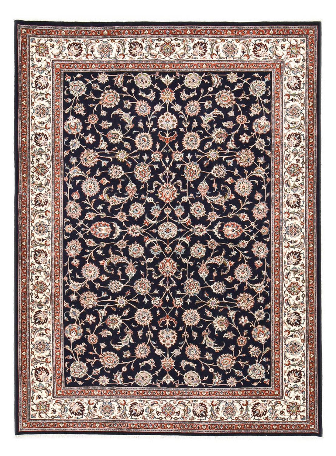 Tapis persan - Classique - Royal - 342 x 250 cm - bleu foncé