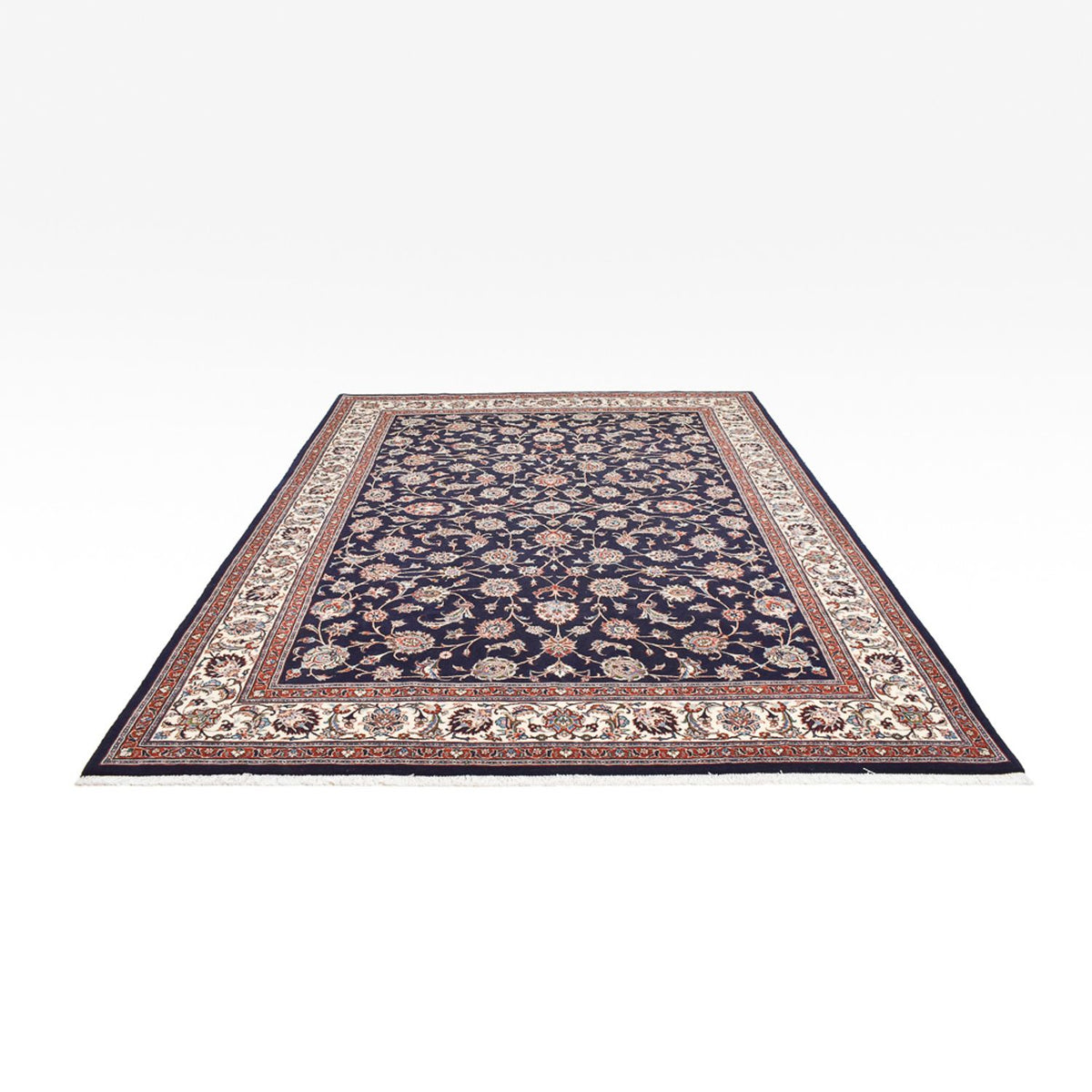 Tapis persan - Classique - Royal - 342 x 250 cm - bleu foncé
