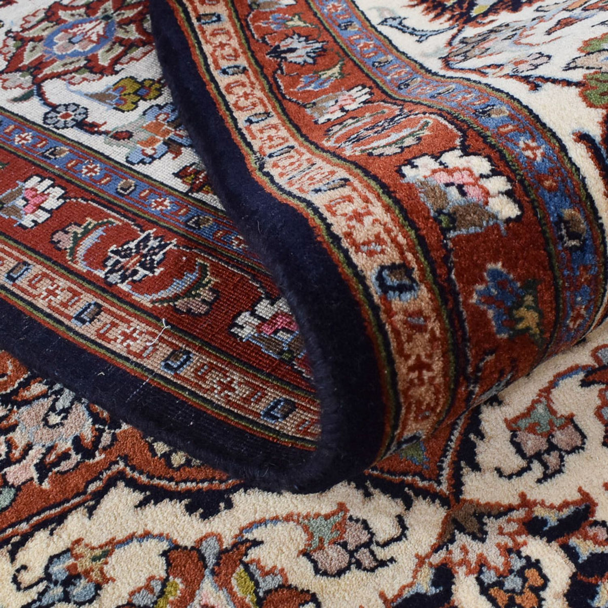 Tapis persan - Classique - Royal - 345 x 244 cm - bleu foncé