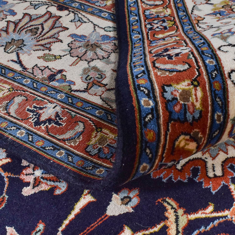 Tapis persan - Classique - Royal - 336 x 240 cm - bleu foncé