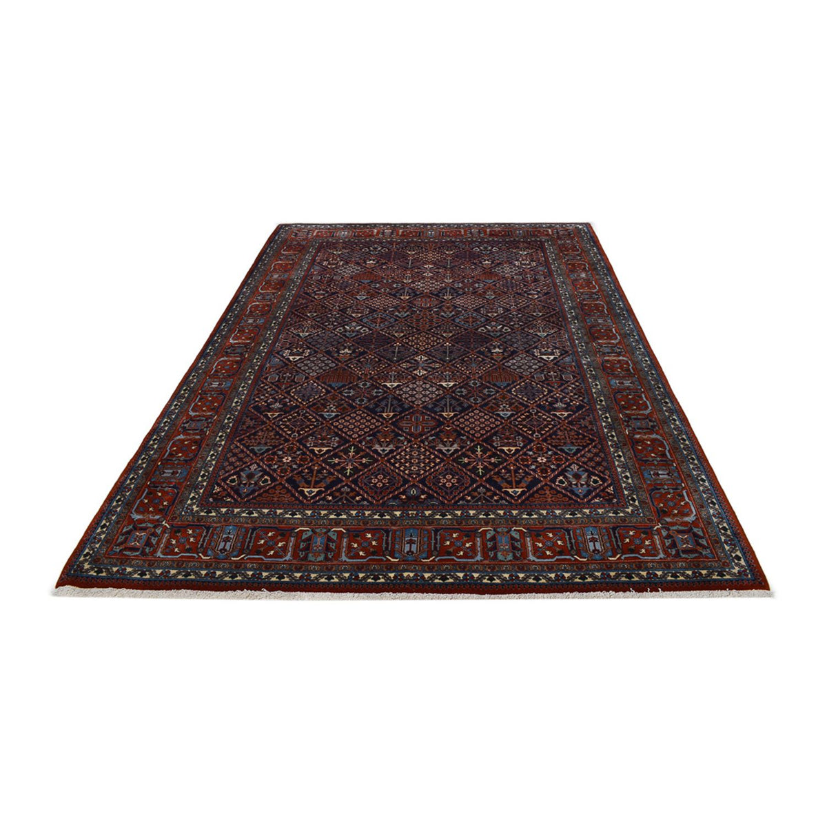 Tapis persan - Bidjar - 300 x 212 cm - rouge vin