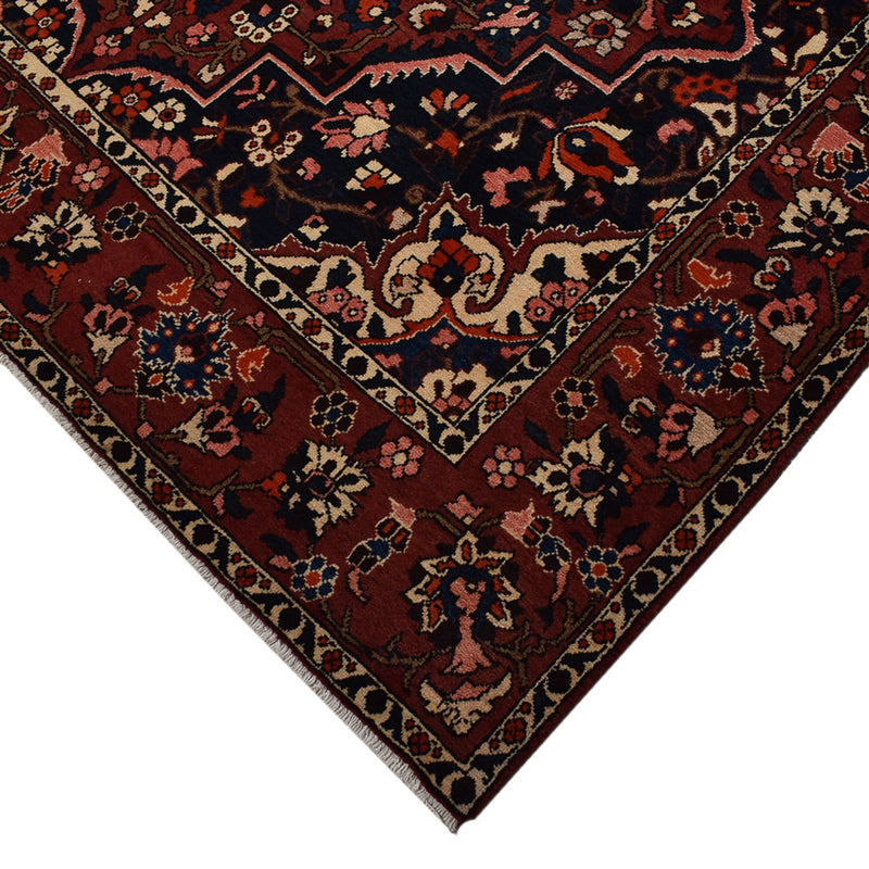 Tapis persan - Nomadic - 320 x 207 cm - rouge vin
