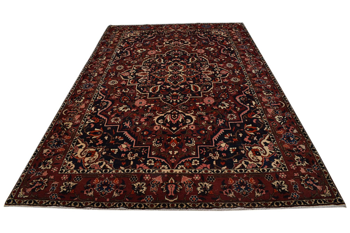 Tapis persan - Nomadic - 320 x 207 cm - rouge vin