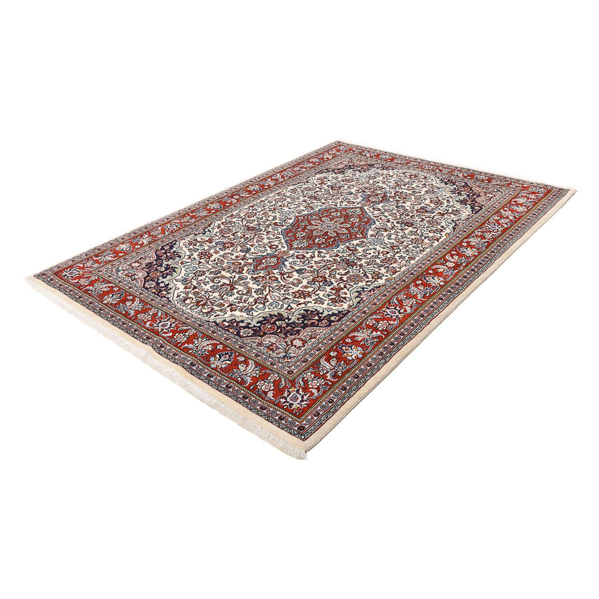 Tapis persan - Classique - 206 x 132 cm - crème