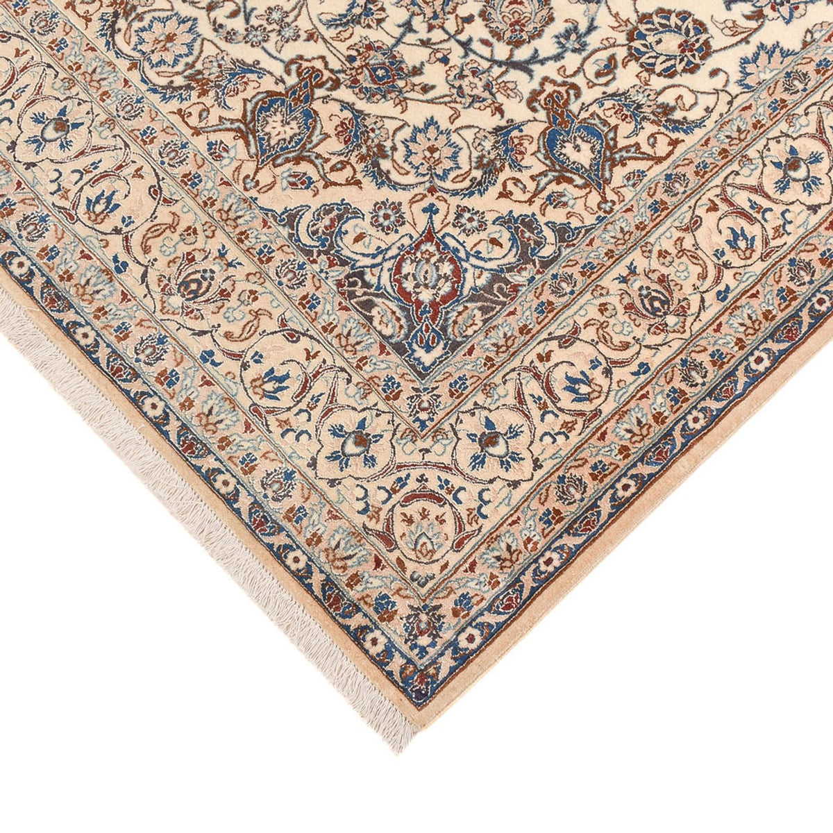 Tapis persan - Nain - Premium - 214 x 136 cm - beige