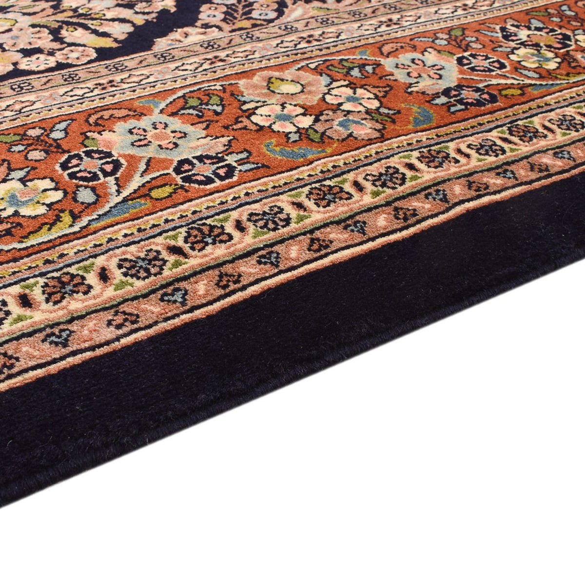 Tapis persan - Classique - 252 x 167 cm - bleu foncé