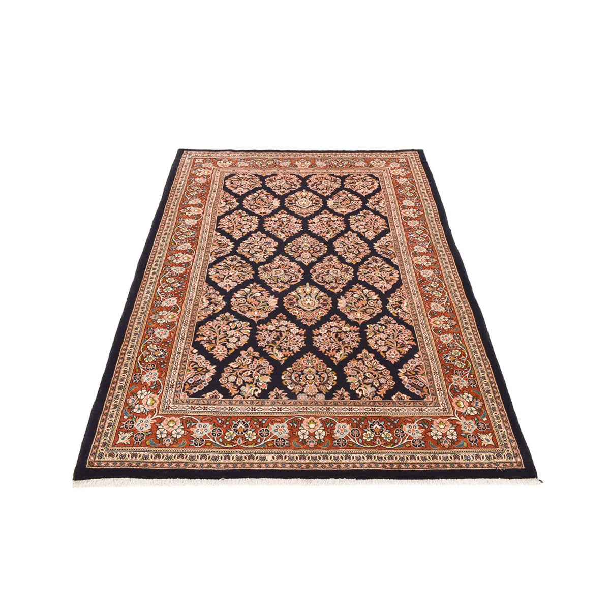 Tapis persan - Classique - 252 x 167 cm - bleu foncé