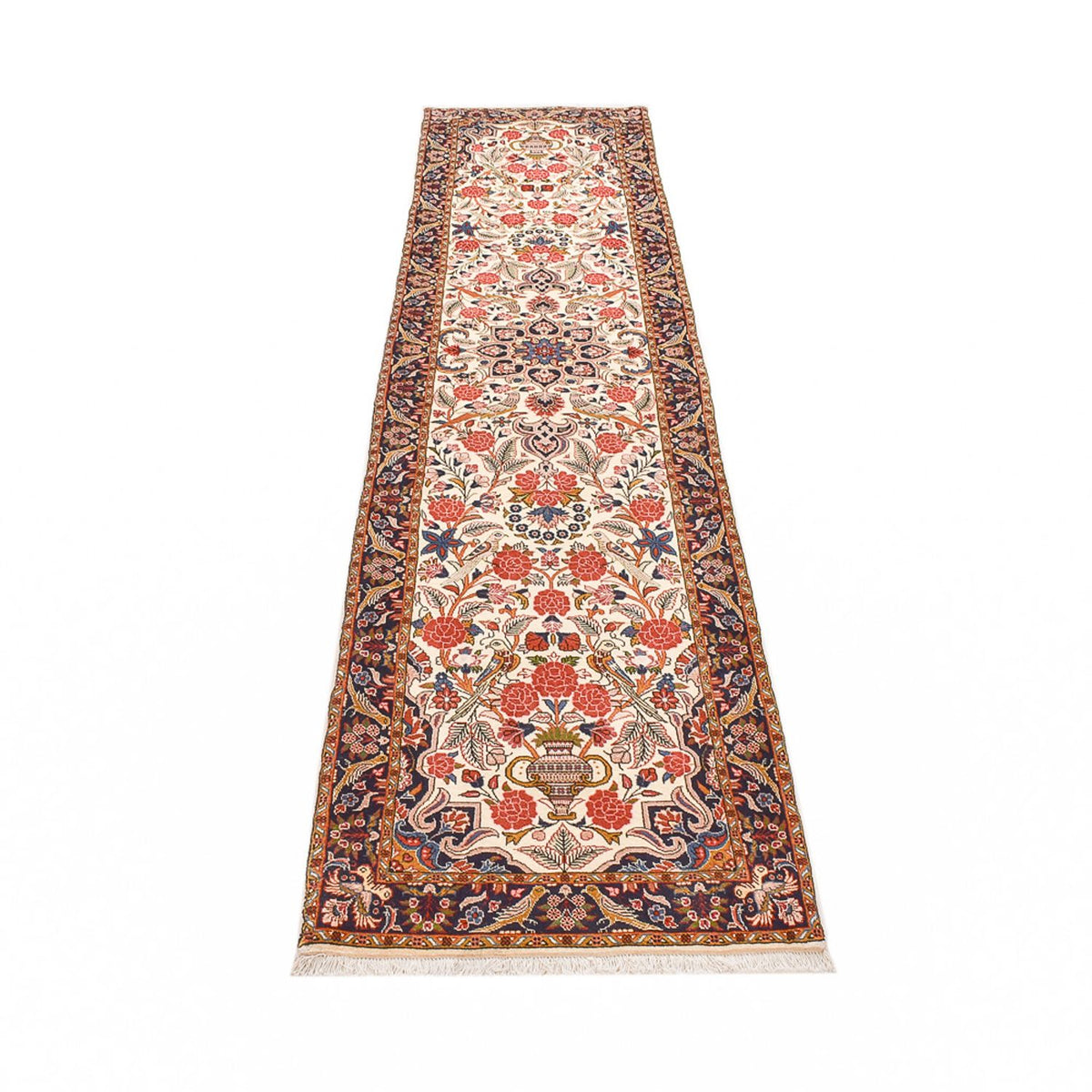 Tapis de couloir Tapis persan - Bidjar - 327 x 76 cm - beige
