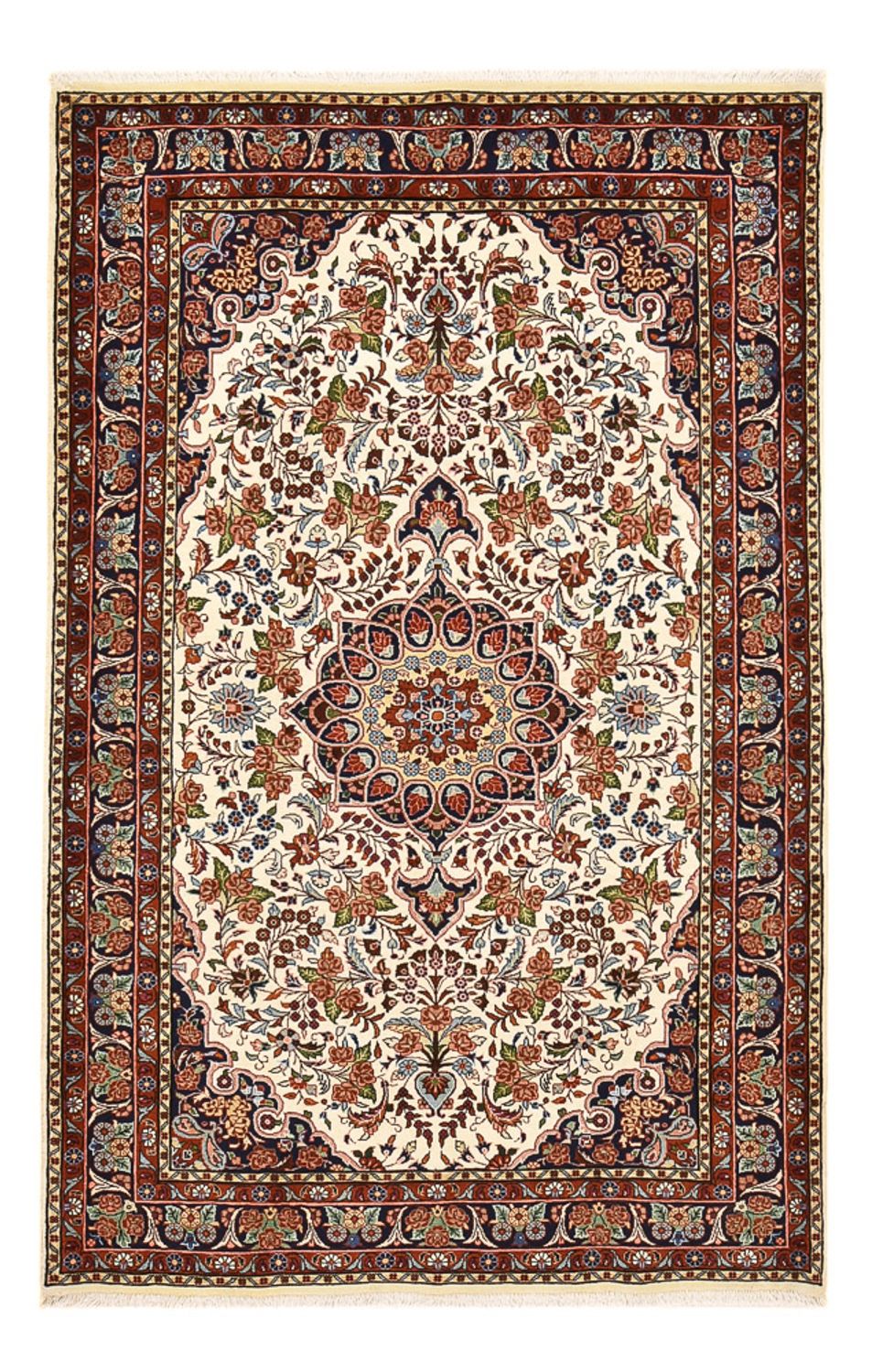 Tapis persan - Bidjar - 211 x 135 cm - crème