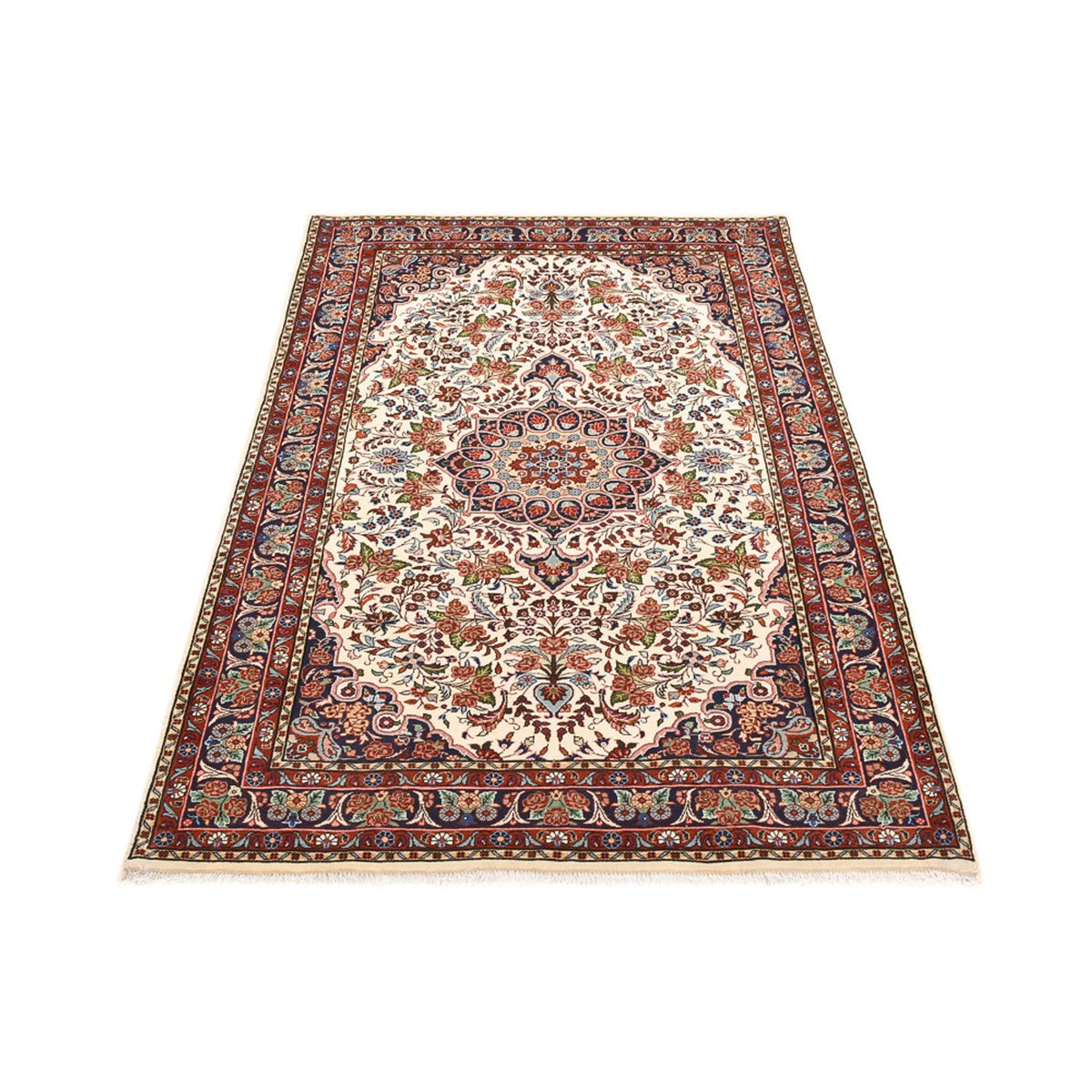 Tapis persan - Bidjar - 211 x 135 cm - crème