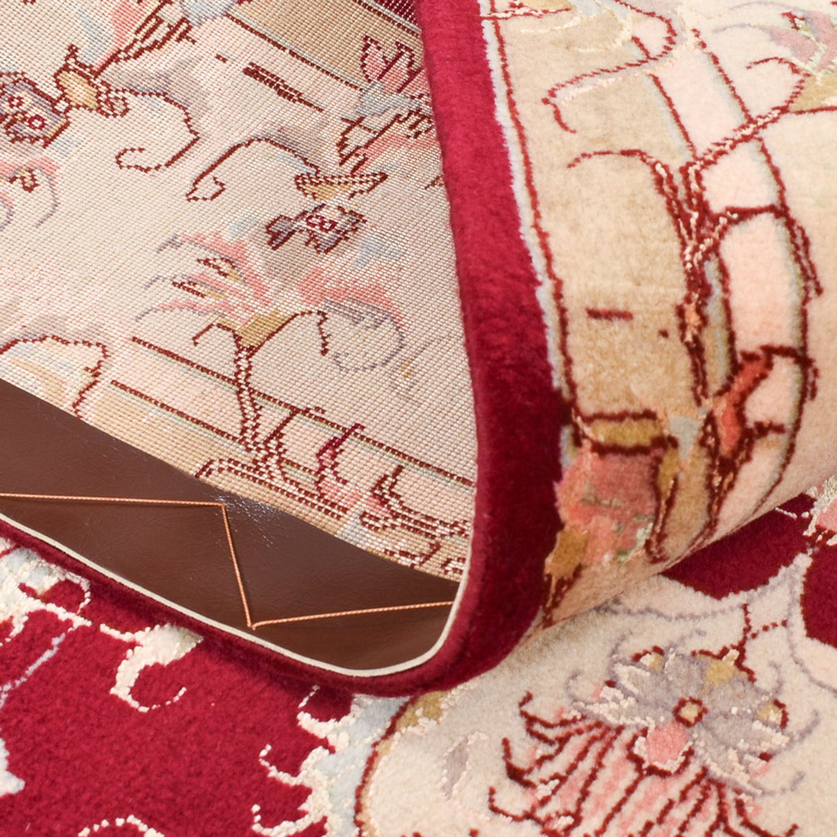 Tapis persan - Tabriz - Royal - 191 x 148 cm - rouge