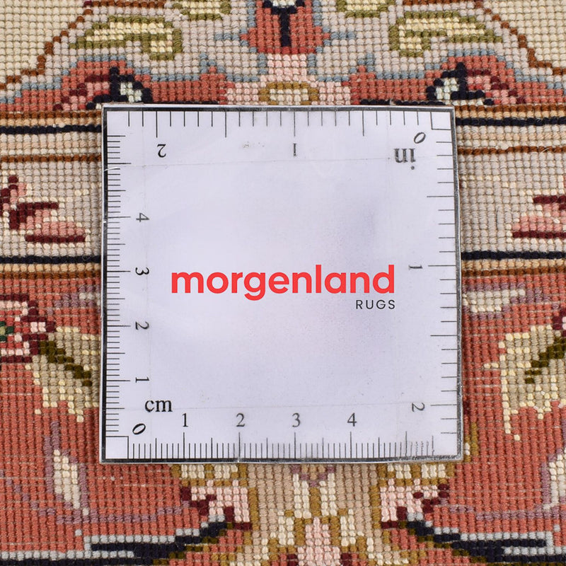 Tapis de couloir Tapis persan - Tabriz - Royal - 197 x 80 cm - beige