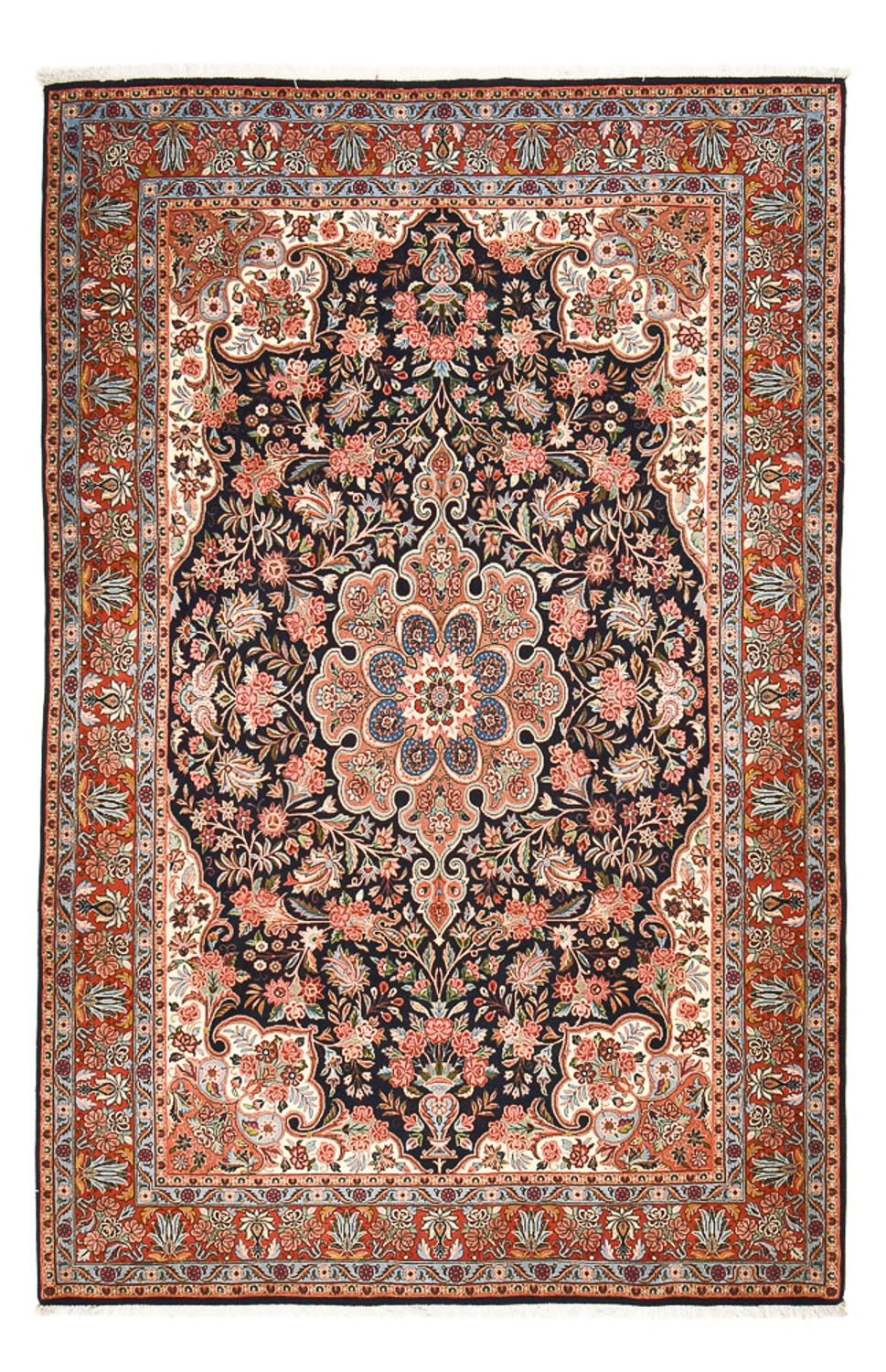 Tapis persan - Bidjar - 298 x 199 cm - bleu foncé