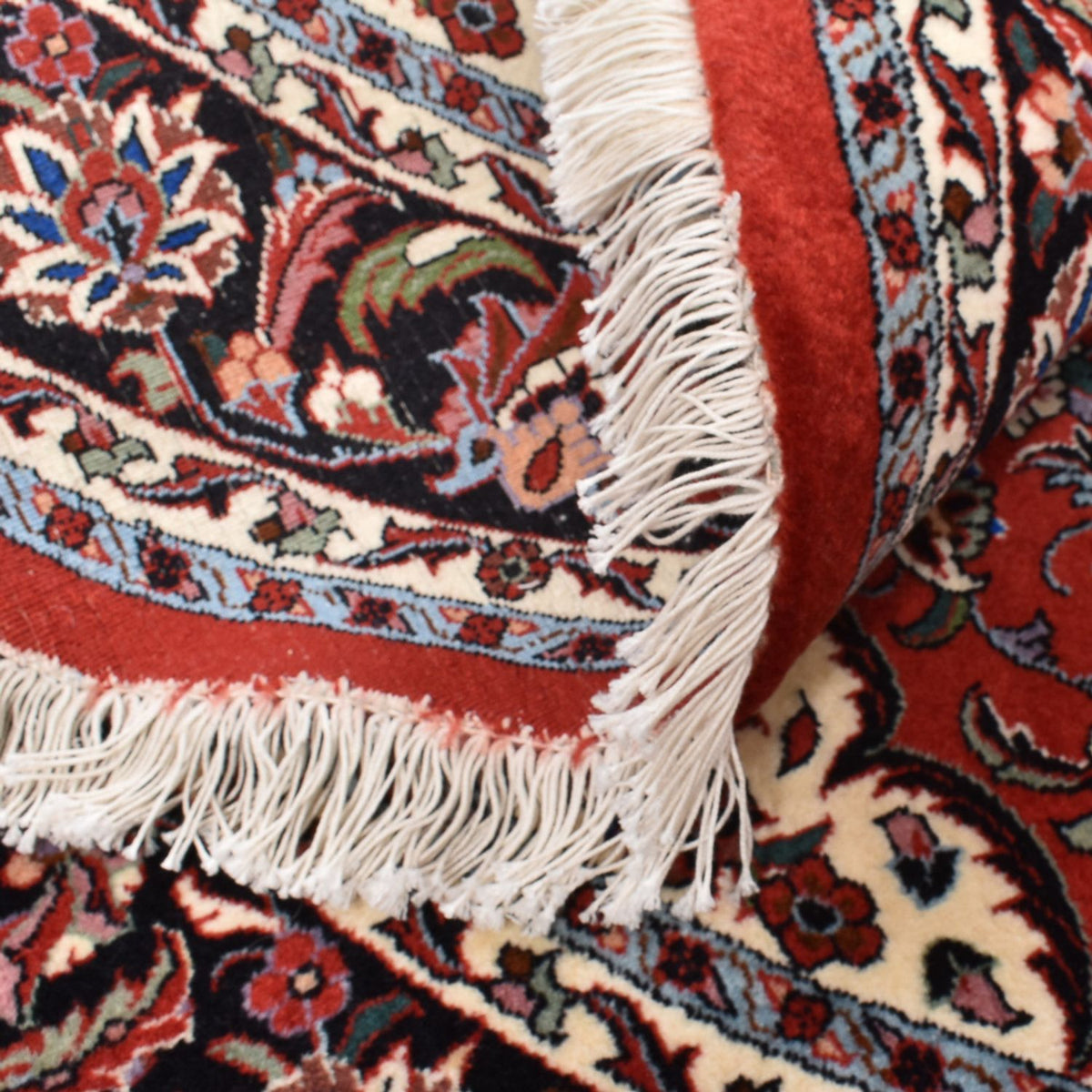 Tapis persan - Bidjar ronde - 145 x 145 cm - rouge