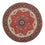 Tapis persan - Bidjar ronde  - 154 x 154 cm - rouge