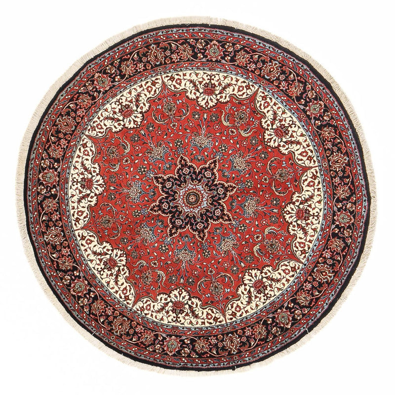 Tapis persan - Bidjar ronde  - 154 x 154 cm - rouge