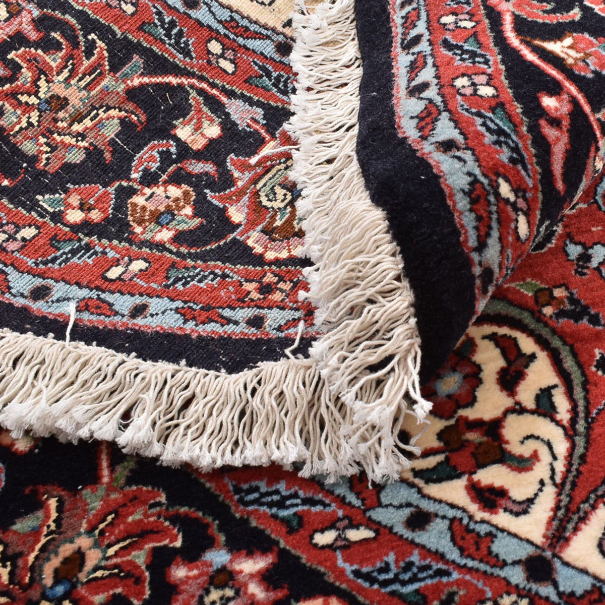 Tapis persan - Bidjar ronde  - 154 x 154 cm - rouge