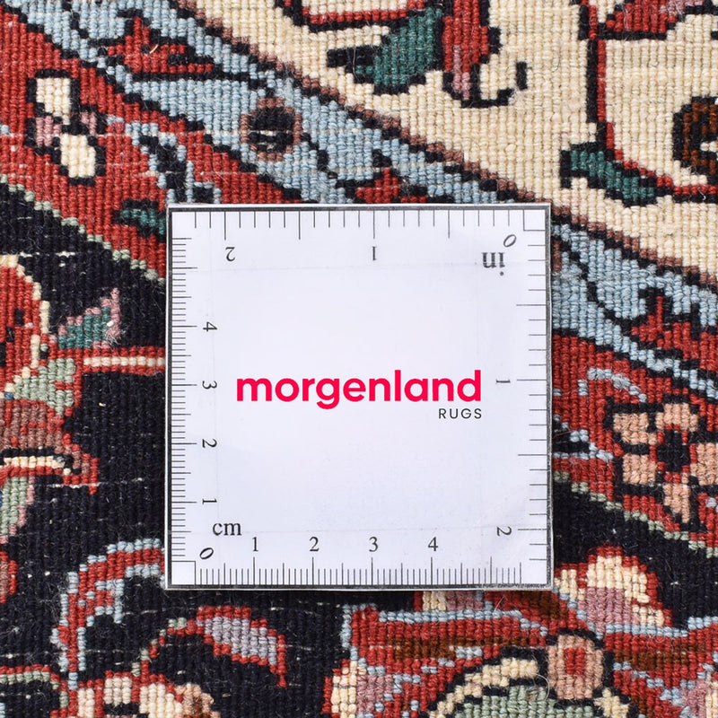 Tapis persan - Bidjar ronde  - 154 x 154 cm - rouge