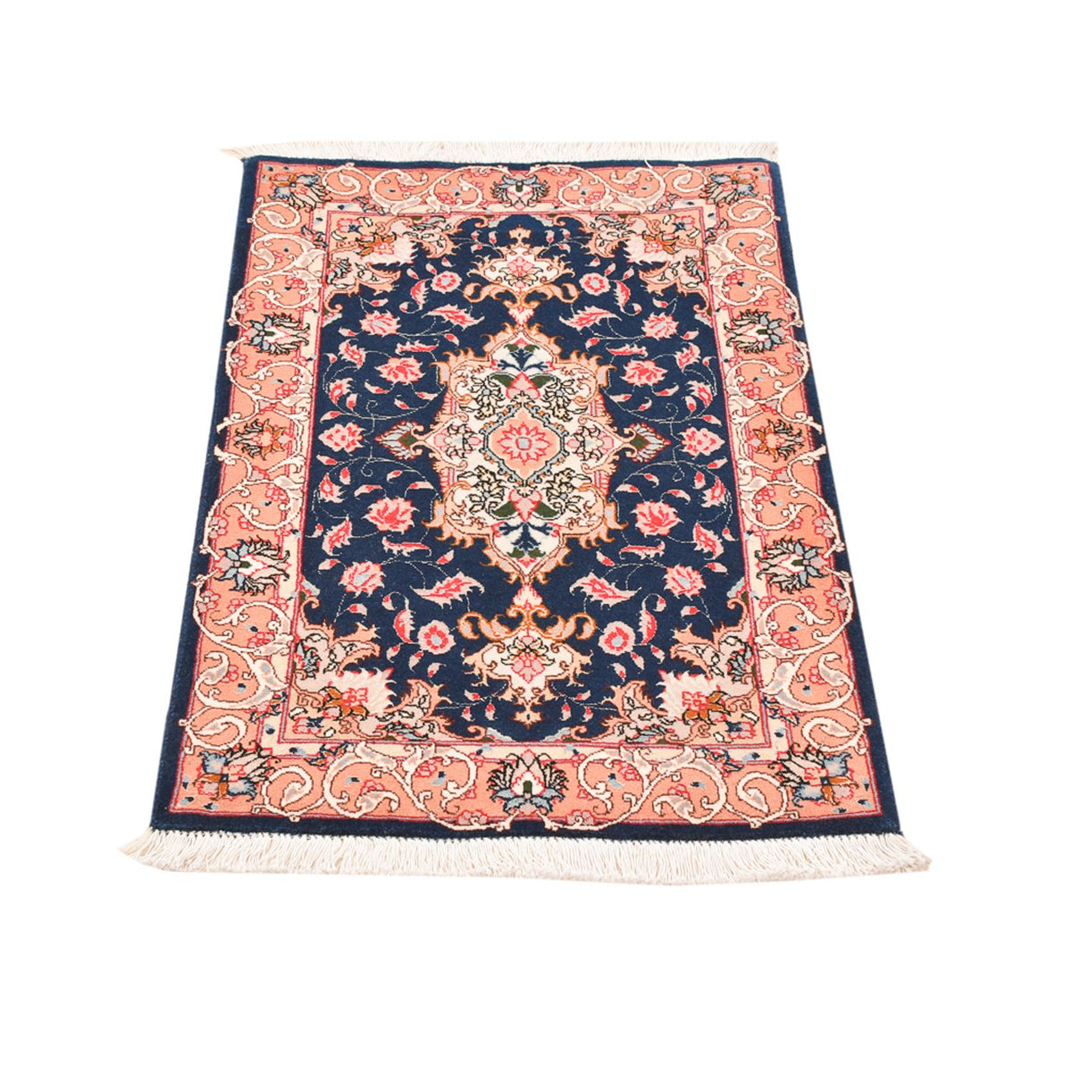 Tapis persan - Tabriz - Royal - 91 x 59 cm - bleu foncé