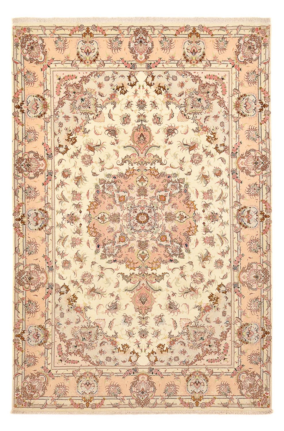 Tapis persan - Tabriz - Royal - 312 x 202 cm - beige foncé