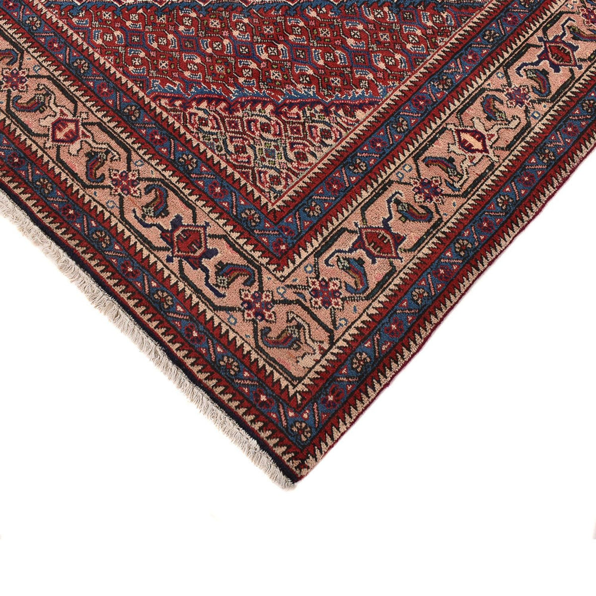 Tapis persan - Nomadic - 285 x 194 cm - rouge bordeaux