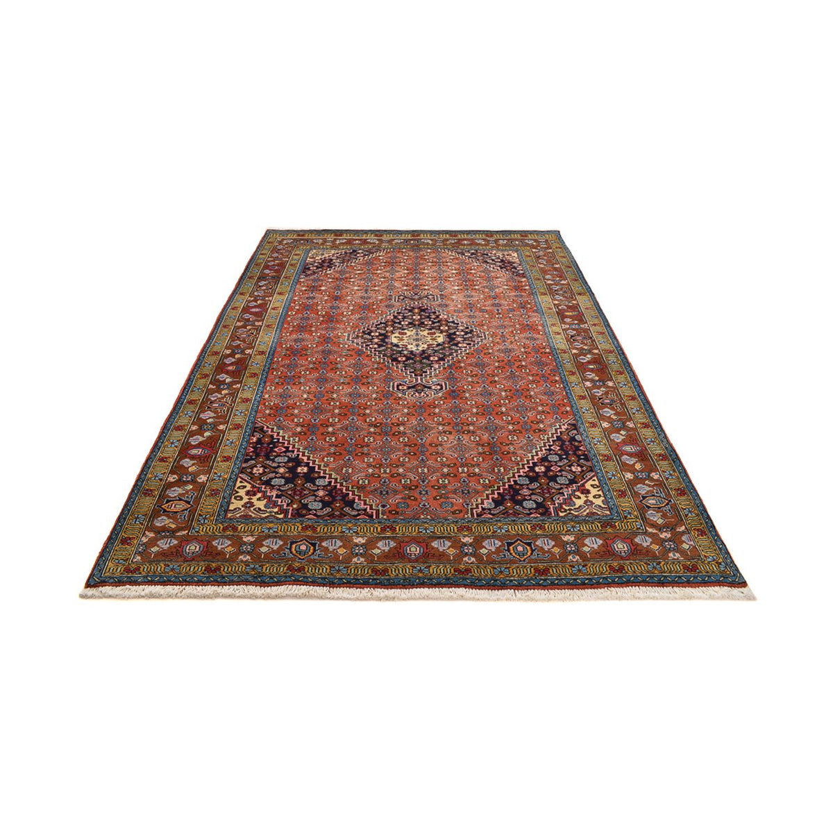 Tapis persan - Nomadic - 280 x 199 cm - rouge clair