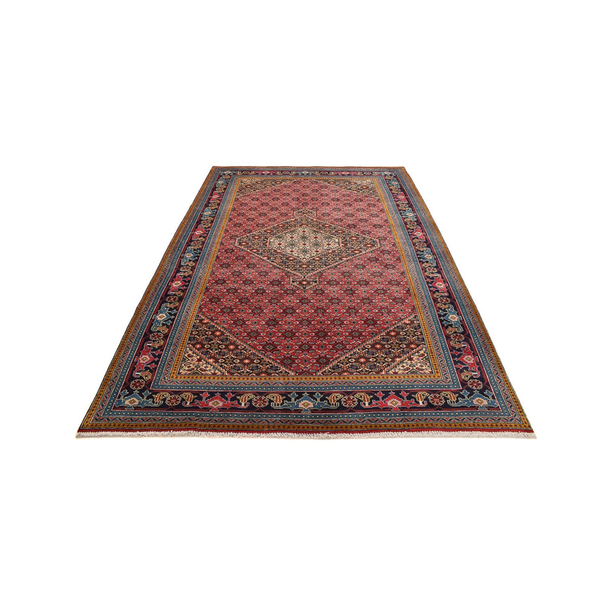 Tapis persan - Nomadic - 297 x 199 cm - rouge clair