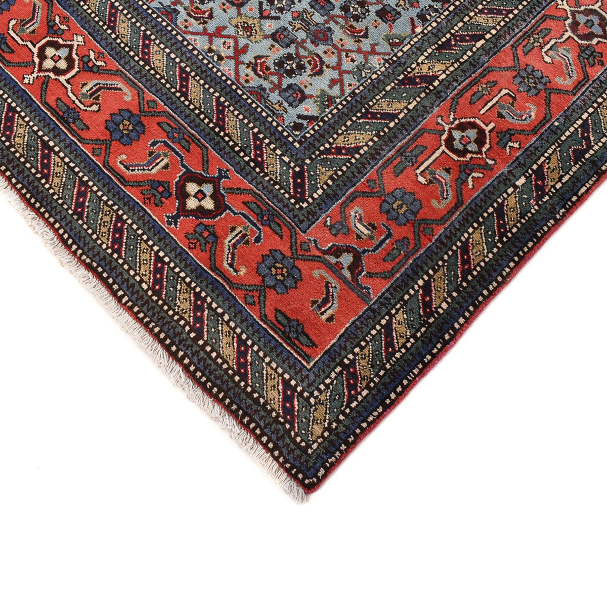 Tapis persan - Nomadic - 310 x 232 cm - bleu clair