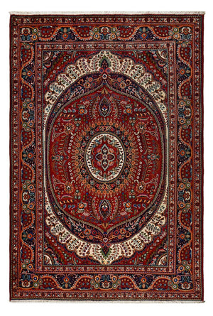 Tapis persan - Nomadic - 300 x 204 cm - rouge foncé