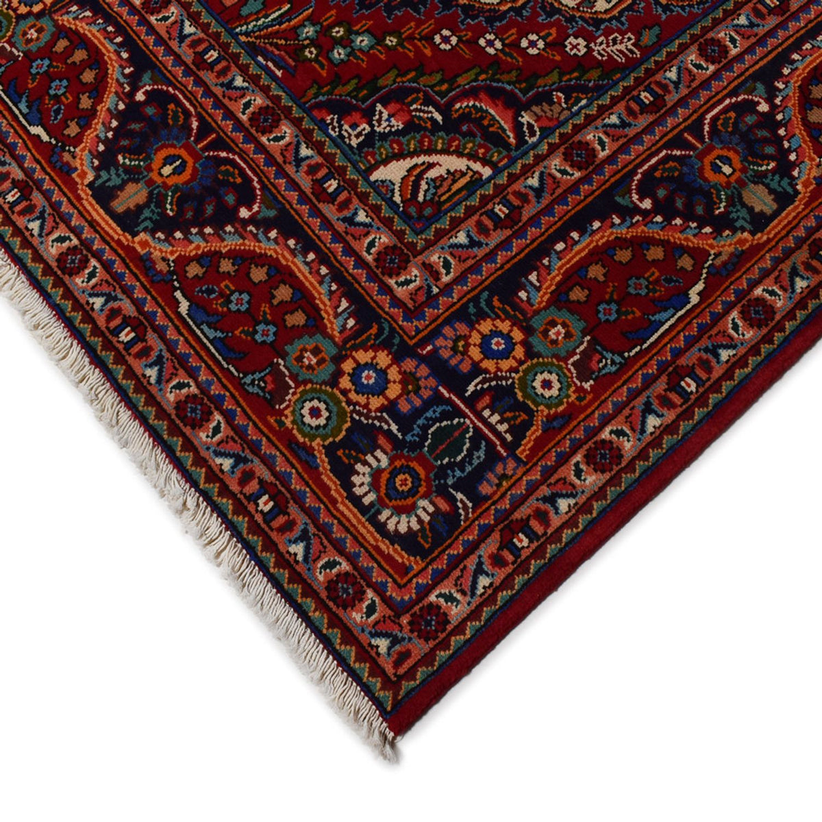 Tapis persan - Nomadic - 300 x 204 cm - rouge foncé