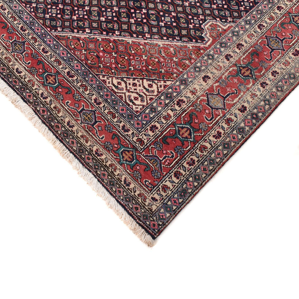 Tapis persan - Nomadic - 304 x 199 cm - rouge bordeaux