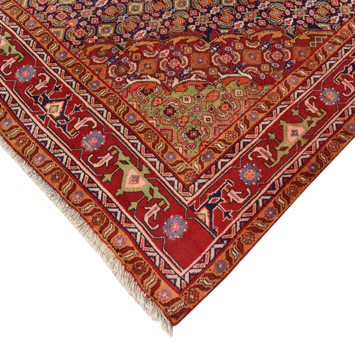 Tapis persan - Nomadic - 290 x 197 cm - terracotta