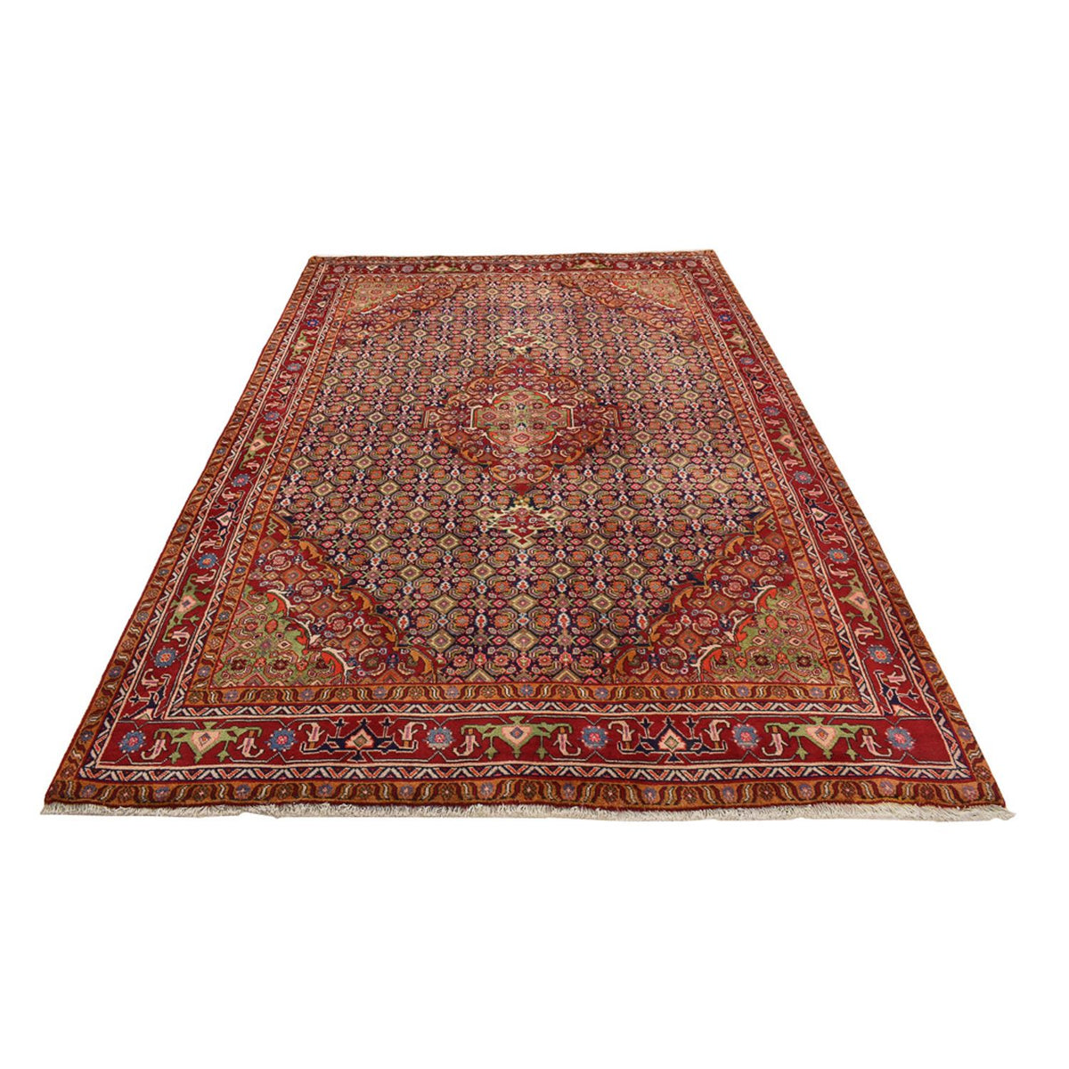 Tapis persan - Nomadic - 290 x 197 cm - terracotta