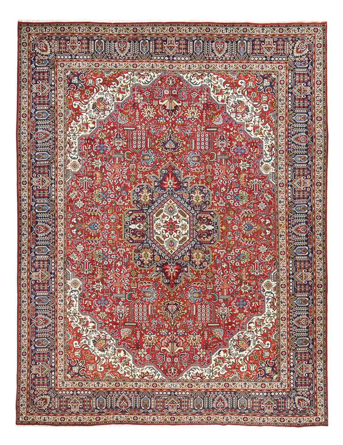 Tapis persan - Tabriz - Royal - 394 x 300 cm - rouge