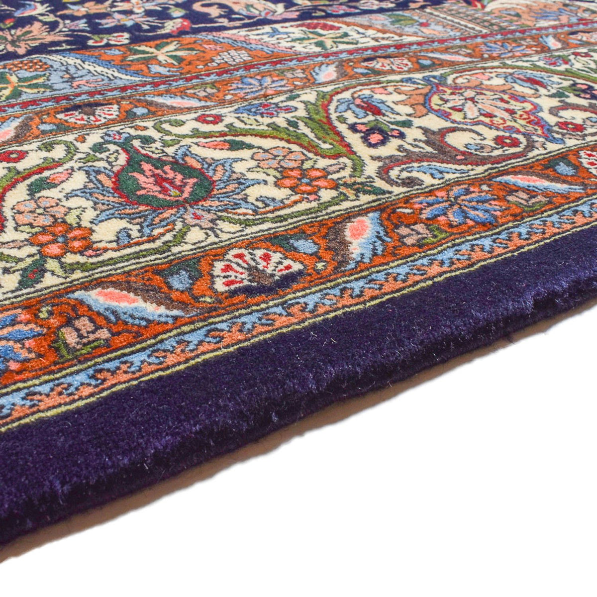 Tapis persan - Nomadic - 302 x 204 cm - bleu foncé