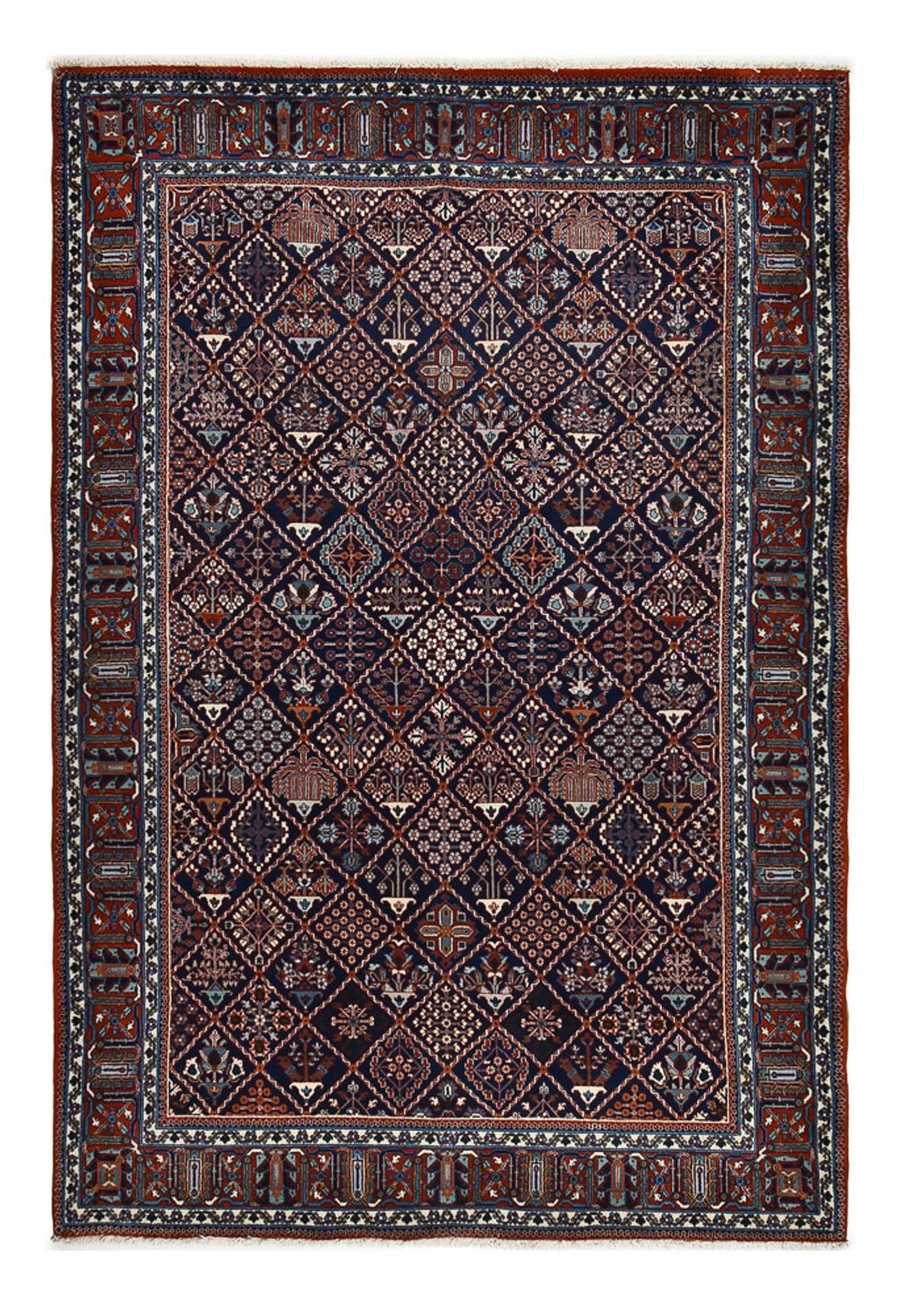 Tapis persan - Nomadic - 300 x 202 cm - rouge vin