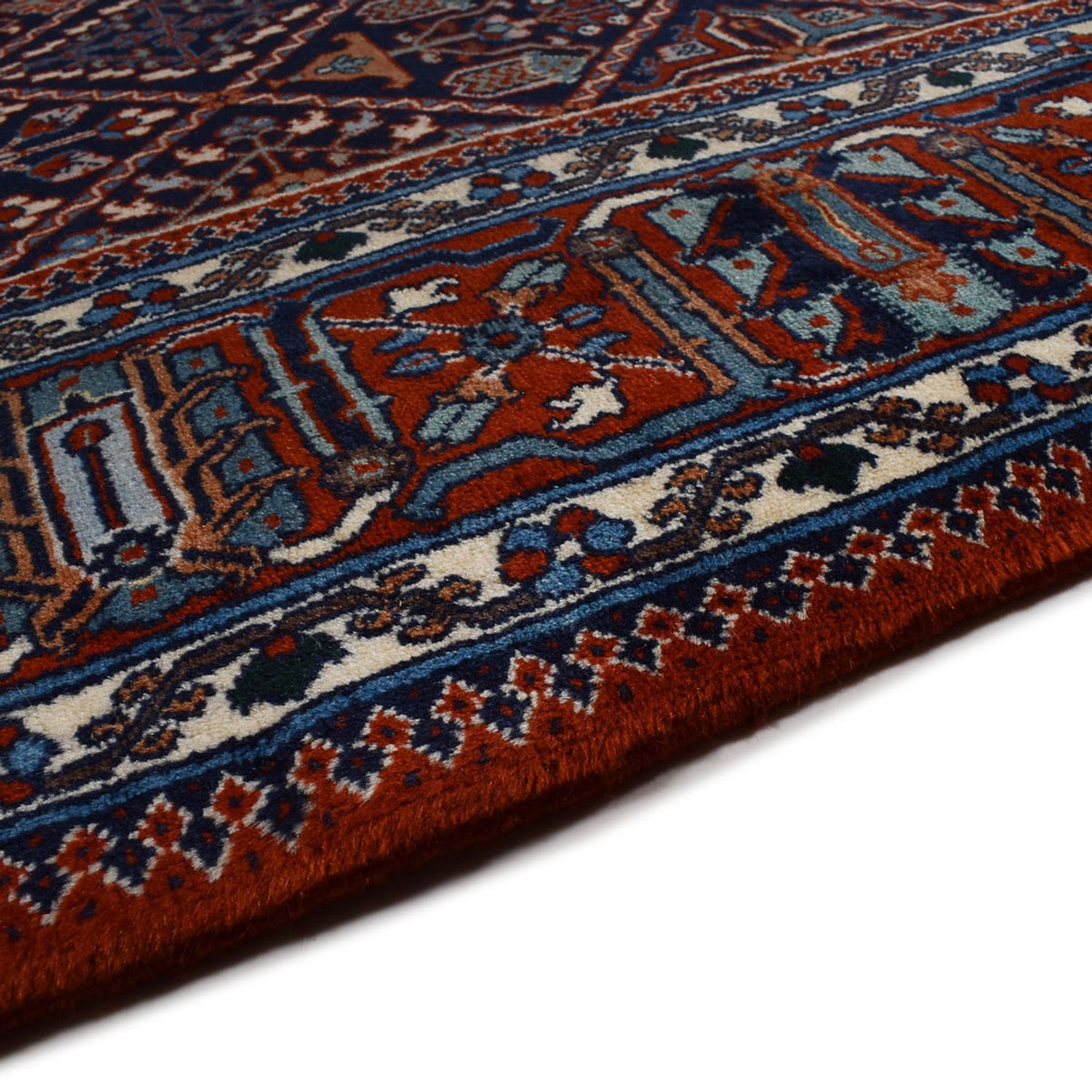 Tapis persan - Nomadic - 300 x 202 cm - rouge vin