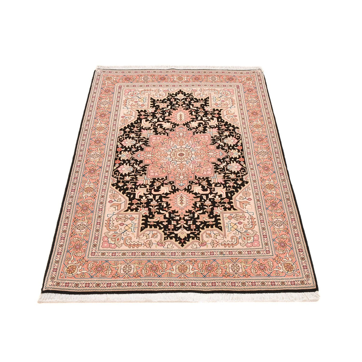 Tapis persan - Tabriz - Royal - 166 x 100 cm - bleu foncé