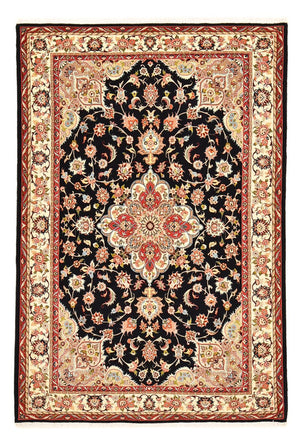 Tapis persan - Tabriz - Royal - 203 x 142 cm - rouge foncé