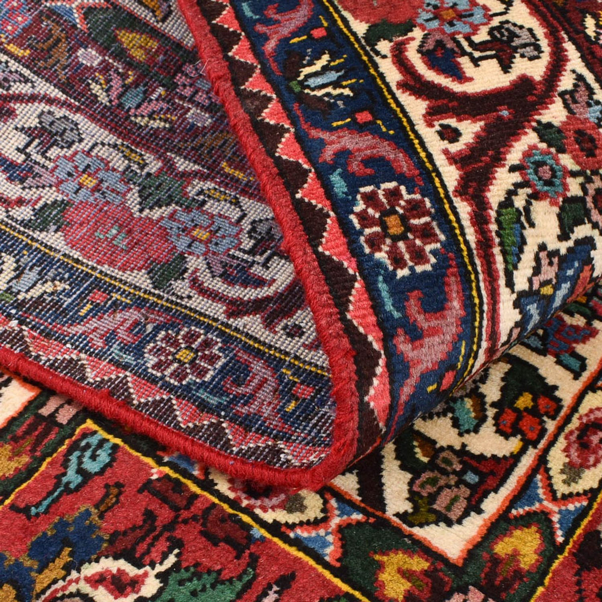 Tapis persan - Nomadic - 199 x 130 cm - multicolore