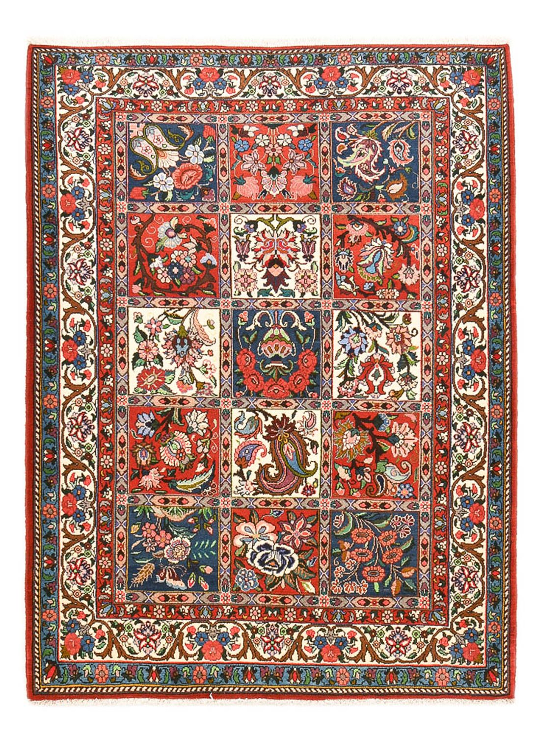 Tapis persan - Nomadic - 191 x 138 cm - multicolore
